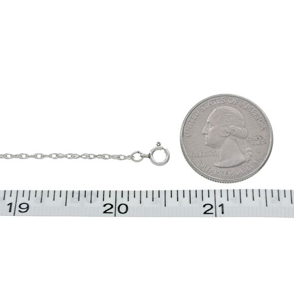 Vintage Sterling Silver 925 1.2mm Rope Chain Necklace 20.5" - Picture 2 of 3